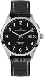 Jacques Lemans Hybromatic Czarny/Guma Ø40 mm 1-2130D