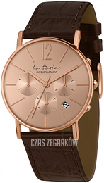 Jacques Lemans La Passion Różowe złoto/Skóra Ø40 mm LP123N