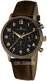 Jacques Lemans Retro Classic Czarny/Skóra Ø39 mm N-209ZK