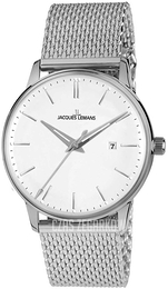 Jacques Lemans Retro Classic Biały/Stal Ø42 mm N-213C