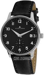 Jacques Lemans Retro Classic Czarny/Skóra Ø40 mm N-215.1ZI