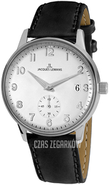 Jacques Lemans Retro Classic Biały/Skóra Ø40 mm N-215.1ZJ