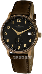 Jacques Lemans Retro Classic Czarny/Skóra Ø40 mm N-215.1ZK