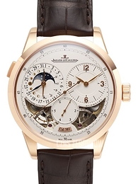 Jaeger LeCoultre Duomètre Duomètre À Quantième Lunaire Srebrny/Skóra Ø42 mm 6042420