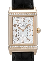 Jaeger LeCoultre Reverso Joaillerie Grande Lady Ultra Thin Srebrny/Skóra 30.4x24 mm 3202421