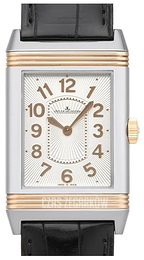 Jaeger LeCoultre Grande Reverso Lady Ultra Thin 18-carat Pink Gold/Stainless Steel Srebrny/Skóra 3204422