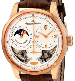 Jaeger LeCoultre Duometre Srebrny/Skóra Ø42 mm 6042422