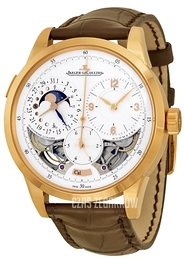 Jaeger LeCoultre Duometre A Quantieme Lunaire Srebrny/Skóra Ø42 mm 6042520