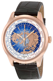 Jaeger LeCoultre Geophysic® Universal Time Pink Gold Niebieski/Skóra Ø41.6 mm 8102520
