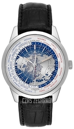 Jaeger LeCoultre Geophysic® Universal Time Stainless Steel Niebieski/Skóra Ø41.6 mm 8108420