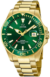 Jaguar Executive Zielony/Stal w odcieniu złota Ø43.5 mm J877/2