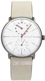 Junghans Max Bill Biały/Skóra Ø38 mm 27/3190.02