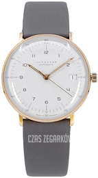 Junghans Max Bill Biały/Skóra Ø34 mm 27/7108.02