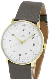 Junghans Max Bill Biały/Skóra Ø38 mm 27/7806.02