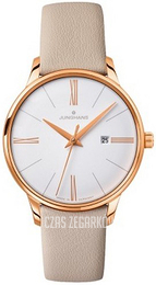 Junghans Meister Biały/Skóra Ø30.8 mm 47/7570.00