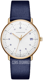 Junghans Max Bill Biały/Skóra Ø32.7 mm 47/7851.04