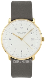 Junghans Max Bill Biały/Skóra Ø38 mm 59/7324.02