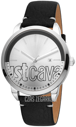 Just Cavalli Srebrny/Skóra Ø42 mm JC1G079L0215