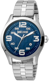 Just Cavalli Niebieski/Stal Ø42 mm JC1G108M0065