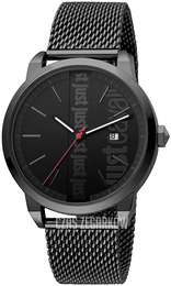 Just Cavalli Czarny/Stal Ø42 mm JC1G141M0085