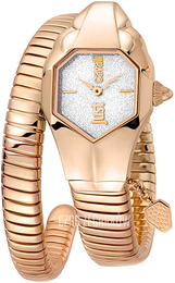 Just Cavalli Glam Chic Biały/Stal w kolorze różowego złota JC1L001M0155