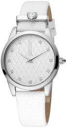 Just Cavalli Srebrny/Skóra Ø32 mm JC1L010L0515