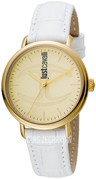 Just Cavalli Cfc Żółte złoto/Skóra Ø34 mm JC1L012L0025
