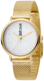 Just Cavalli CFC Biały/Stal w odcieniu złota Ø34 mm JC1L012M0075