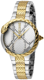Just Cavalli Animal Srebrny/18 karatowe żółte złoto Ø34 mm JC1L030M0105