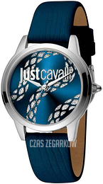 Just Cavalli Relaxed Niebieski/Skóra Ø34 mm JC1L050L0215