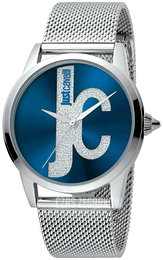 Just Cavalli Niebieski/Stal Ø38 mm JC1L055M0055