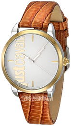 Just Cavalli Srebrny/Skóra Ø34 mm JC1L079L0025