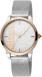 Just Cavalli Srebrny/Stal Ø34 mm JC1L079M0095