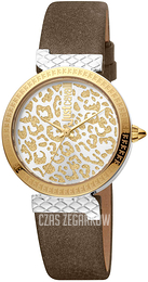 Just Cavalli Srebrny/Skóra Ø32 mm JC1L092L0035