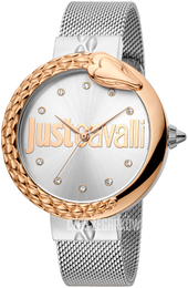Just Cavalli Srebrny/Stal Ø40 mm JC1L096M0125