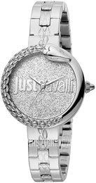 Just Cavalli Srebrny/Stal Ø32 mm JC1L097M0115