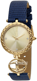 Just Cavalli Żółte złoto/Skóra Ø28 mm JC1L103L0035
