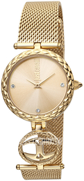Just Cavalli Żółte złoto/Stal w odcieniu złota Ø28 mm JC1L103M0065