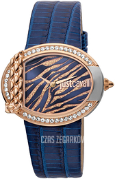Just Cavalli Niebieski/Skóra Ø40 mm JC1L111L0055
