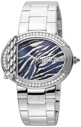 Just Cavalli Niebieski/Stal Ø40 mm JC1L111M0075