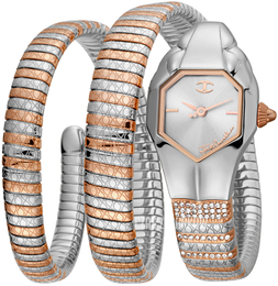 Just Cavalli Srebrny/Stal w kolorze różowego złota JC1L112M0055