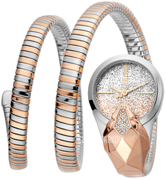 Just Cavalli Wielokolorowy/Stal w kolorze różowego złota Ø26 mm JC1L114M0075