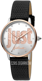 Just Cavalli Srebrny/Skóra Ø32 mm JC1L116L0045