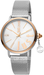Just Cavalli Srebrny/Stal Ø34 mm JC1L119M0095