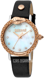 Just Cavalli Biały/Skóra Ø34 mm JC1L124L0045