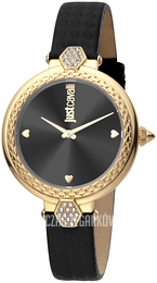 Just Cavalli Czarny/Skóra Ø34 mm JC1L128L0525