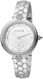 Just Cavalli Srebrny/Stal Ø34 mm JC1L128M0055