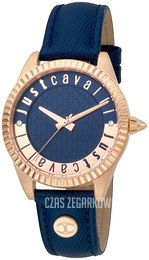 Just Cavalli Niebieski/Skóra Ø34 mm JC1L133L0025