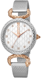 Just Cavalli Animalier Srebrny/Stal Ø32 mm JC1L148M0265