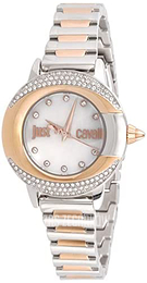Just Cavalli Glam Chic Biały/Stal w kolorze różowego złota Ø32 mm JC1L150M0095